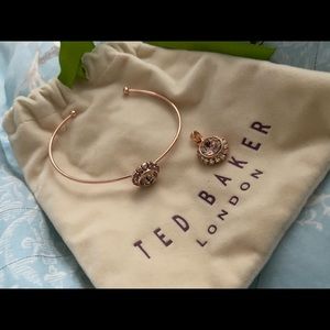 Ted Baker Champagne Bracelet and Pendant Set